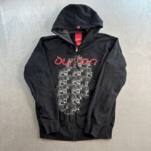 Burton Snowboarding Y2K Men's Fleece Full Zip Hoodie Black Size L